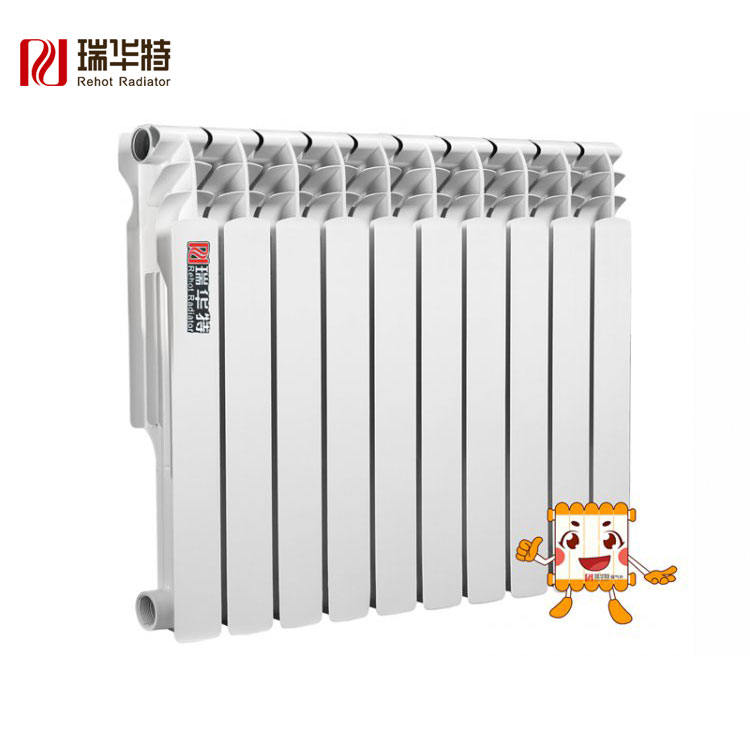 雙金屬壓鑄復合暖氣片加工廠型號UR7006-800雙水道壓鑄暖氣片